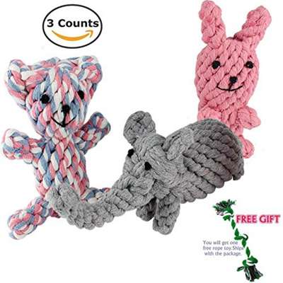 Wholesale Durable Small Animals Cotton Hemp  Chew Rope pet dog Toys