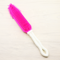 Dog Washing Cleaning Brushes Cat Grooming Hair Brushes Massaging Brush Shedding Grooming Tools Stainless Steel Teeth