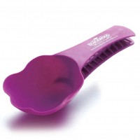 Plastic pet dog paw shape food measuring scoop clip