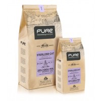 Cat food holistic GMO free super premium with fresh turkey and rice for sterilized cats on eco-friendly bag