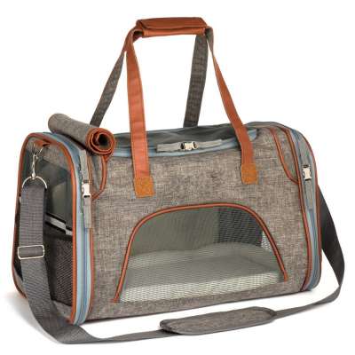 Pet Carrier Large Soft Sided Airline Approved For Dog Or Cat innovator dog carrier