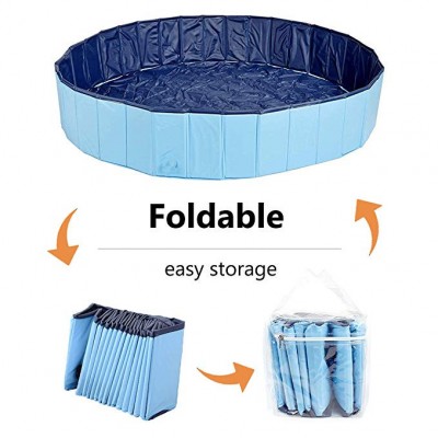 convenient  Folded  Family garden  plastic portable pet swimming pool bathing tub